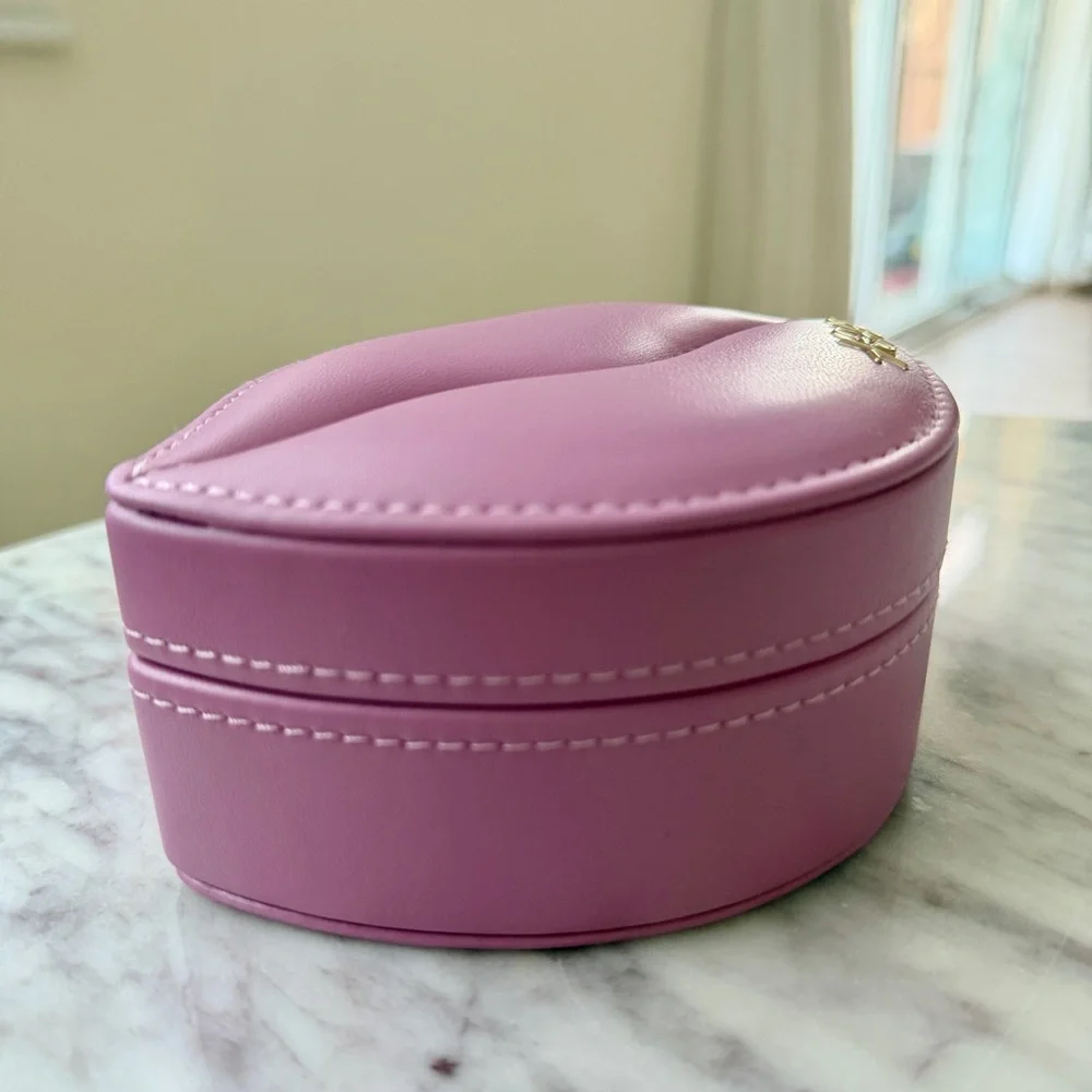 💋 Kendra Scott Pink Lips Shape Trinket Stash Jewelry Box